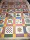 Rare! Teaching Sampler Quilt, Must See! Gorgeous Detail! Meticulous Stitching