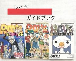 Rave Must-See For Fans Guidebook Set Of Books Hiro Mashima Magazine L6585