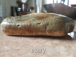 Real and Extremely Rare Dinosaur Head Rock Fossil Must See