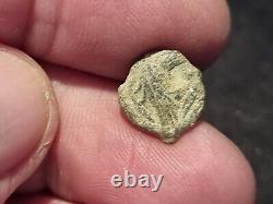 Roman ancient ultra rare lead seal depicting Diety A must see description LA170e