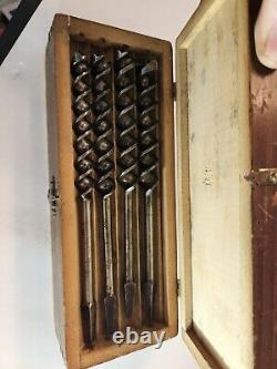 Russell Jennings 3 Tier Box Of Spur Auger Bits Must See
