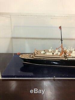 S. S. Mauretania Model Ship Encased In Display Box / MUST SEE