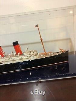 S. S. Mauretania Model Ship Encased In Display Box / MUST SEE