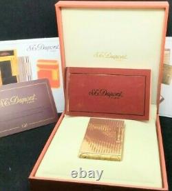 S. T. DUPONT GOLD LIGHTER Ligne 2 -MUST SEE WITH BOX & PAPERS! MAKE AN OFFER