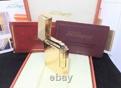 S. T. DUPONT GOLD LIGHTER Ligne 2 -MUST SEE WITH BOX & PAPERS! MAKE AN OFFER