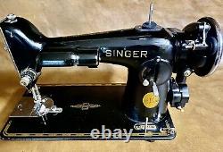 SINGER SEWING MACHINE 201-2, Fully Refurbished, SEWS LEATHER MUST SEE