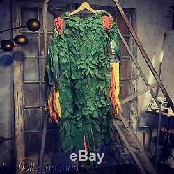 STUNNING 1930s CREPE PAPER PARROT COSTUME. SUPERB QUALITY. MUST SEE. L@@k