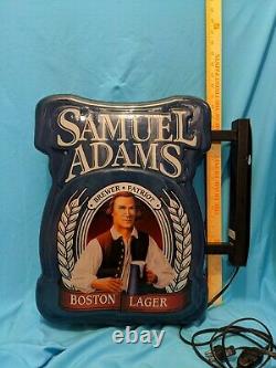 Samuel Adams Boston Lager Beer Bar Light Nice Huge! Must See