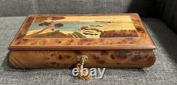 San Francisco Music Box - Inlaid Jewelry Box with Key Must See