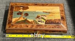 San Francisco Music Box - Inlaid Jewelry Box with Key Must See