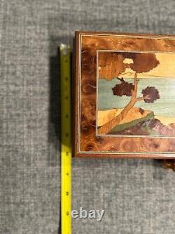 San Francisco Music Box - Inlaid Jewelry Box with Key Must See