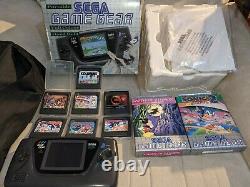 Sega gamegear console boxed FAULTY resistor's + x9 games must see lot collection