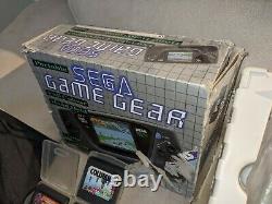 Sega gamegear console boxed FAULTY resistor's + x9 games must see lot collection