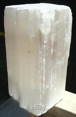 Selenite Log-X-LARGE-19 lbs 8 ounces -10 1/2 inches tall-Free Shipping-Must See