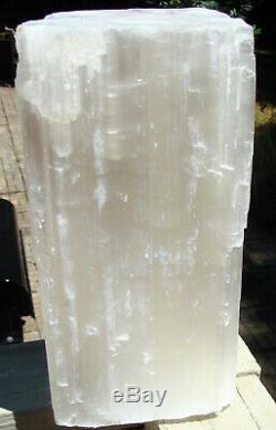 Selenite Log-X-LARGE-19 lbs 8 ounces -10 1/2 inches tall-Free Shipping-Must See