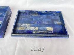 Siegried & Roy Lapis Covered Box With Special Monogram'must See