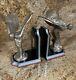 Spirit of Ecstasy Rolls Royce Black Lacquer Book Ends Custom Made MUST SEE