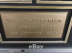 Star Trek TOS USS Enterprise Dedication Plaque Unique Framed Display Must See