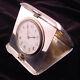 Sterling Silver Octava Folding Time Only 8-Day travel Clock Excellent Must See