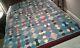 Stunning Very Vintage BOW TIE QUILT 77 x 62 Machine Quilted Must See