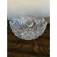 Stunning antique cut glass bowl many facets must see American Brilliant