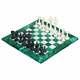 Sublime Solid Malachite And Marble Medium Sized Chess Set Must See Pictures