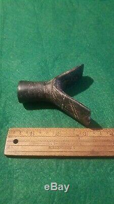 Super nice Talied Platform Pipe Hopwell Virginia arrowhead artifact Must see