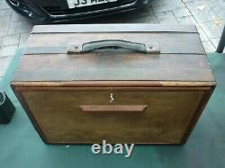 Superb Vintage Antique Engineers Tool Chest with steel banding Must see