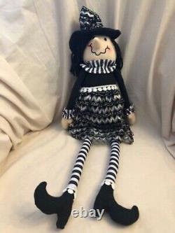 Three Adorable Vintage Halloween Witch Dolls. Must See