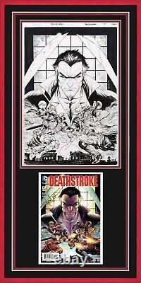 Tyler Kirkham Deathstroke #17 Original Cover Art! Framed! Must See