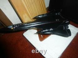 USAF-Lockheed SR-71 Blackbird 1100 Scale Wood-Hand Carved Model. Must See