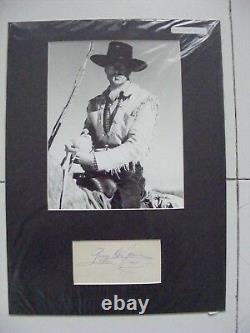 Uacc Vintage Autograph Of Gary Cooper With Photo And Matted Must See
