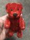 Ultra RARE Early Antique Brilliant RED Mohair Schuco Jtd. Bear 5 Must See NR