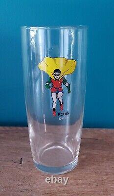 Ultra Rare 1967 Batman Blits-drink Glasses Complete Set Of 6 ##must See##