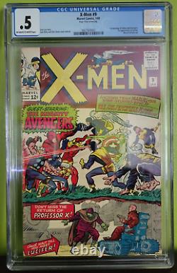 Uncanny X-Men 9 1st Meeting X-Men / Avengers Key Marvel 1965 CGC Must See