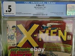 Uncanny X-Men 9 1st Meeting X-Men / Avengers Key Marvel 1965 CGC Must See