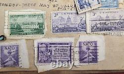 Unique MUST SEE 1946 -1952 Richmond VA Journal &Budget handwritten & Stamps Page