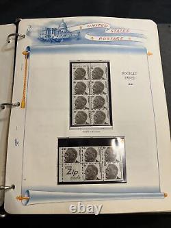 Unused High value Many mint old US stamp collection in album Must See