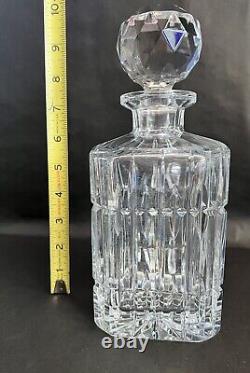 VINTAGE Bohemian Crystal CESKCI Decanter EXCELLENT CONDITION 10 Inches MUST SEE