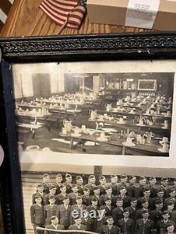 VINTAGE MILITARY PORTRAIT Waid & Slater A Must See Rare Real Photo