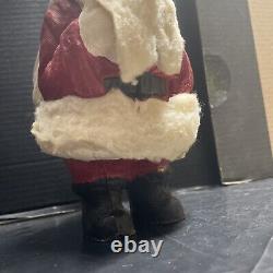 VINTAGE PAPER MACHE PULP SANTA CLAUS CANDY CONTAINER 8 1/2 RARE! Must See