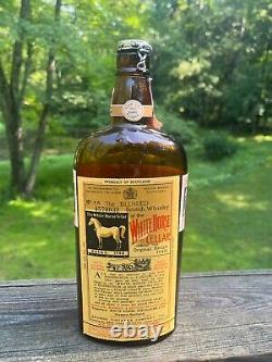VINTAGE White Horse Cellar Blended Scotch Whisky EMPTY Bottle MUST SEE