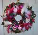 Valentine Ornament Wreath Red, Pink, White Signed Must See