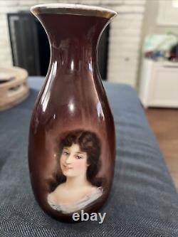 Vase Hand Painted Germany 19th Century Exquisite/GREAT CONDITION/ Must See