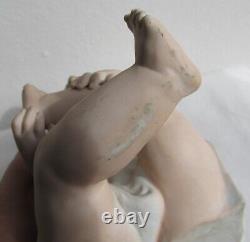 Very Nice Finished Vintage Bisque Piano Baby Figurine Doll, Germany Must See