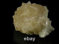 Very Rare Scolecite on Powellite from Yeola-Nashik Dist. India. Must see
