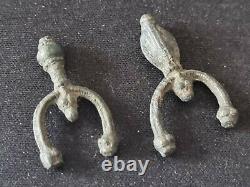 Viking beautiful bronze zoomphoric beast earrings. A must see description LA167d