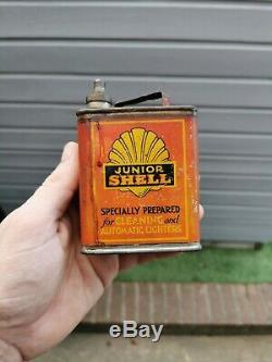 Vintage 1920s Shell Junior Can Very Rare Must See