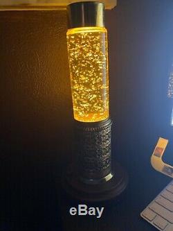 Vintage 1960's Gold Heat Tapes Lava Lamp GLITTER Lava Lamp Must See