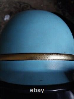 Vintage? 1960s Police Riot Blue Captains Helmet-SAFE QUEEN! A MUST SEE! 